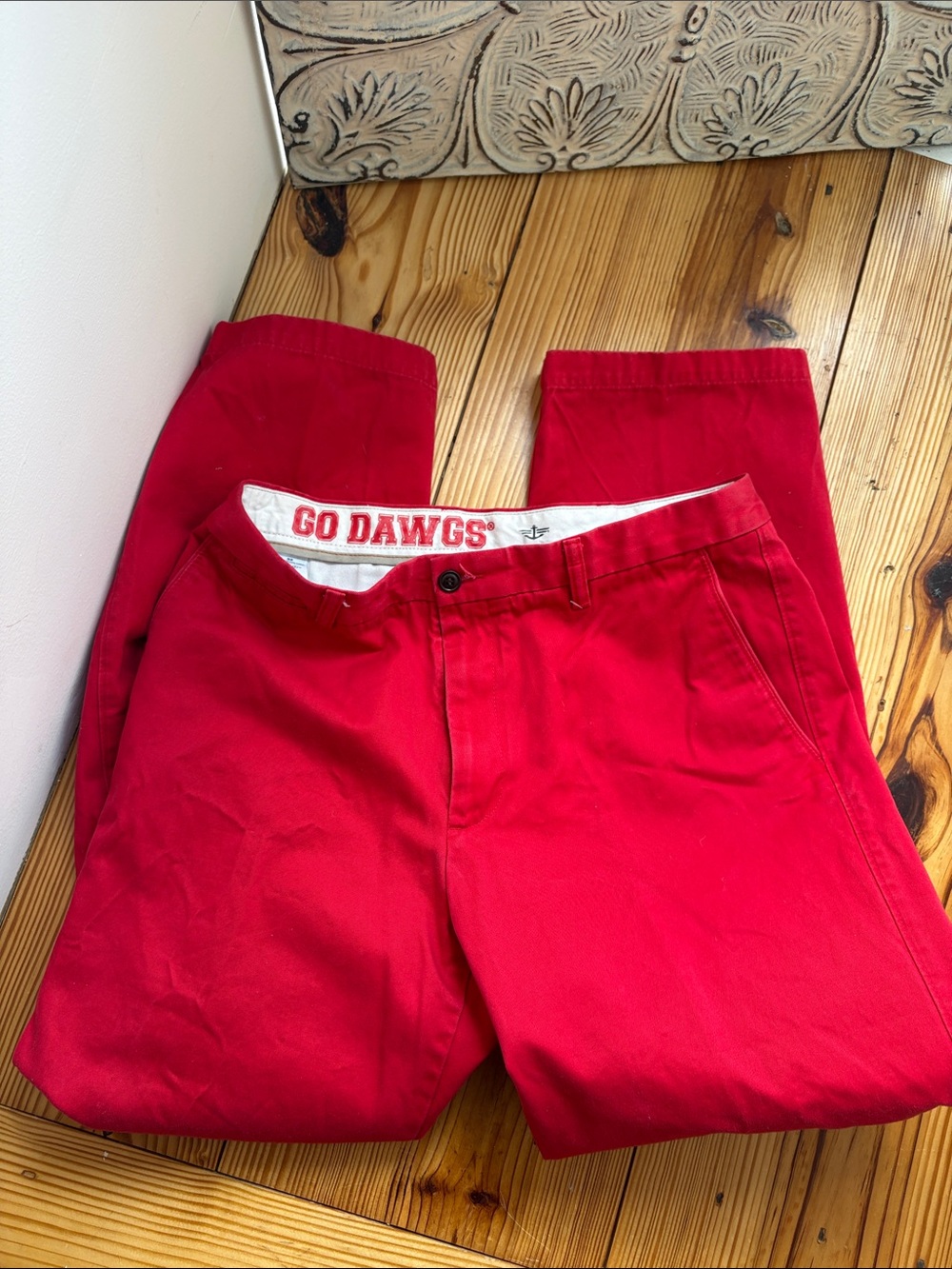 Georgia Bulldogs Bright Red Men’s Dockers Chino Pants